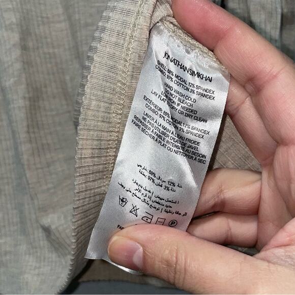 Jonathan Simkhai Womens Piper Off The Shoulder Ribbed Pullover Top XS - Picture 5 of 10